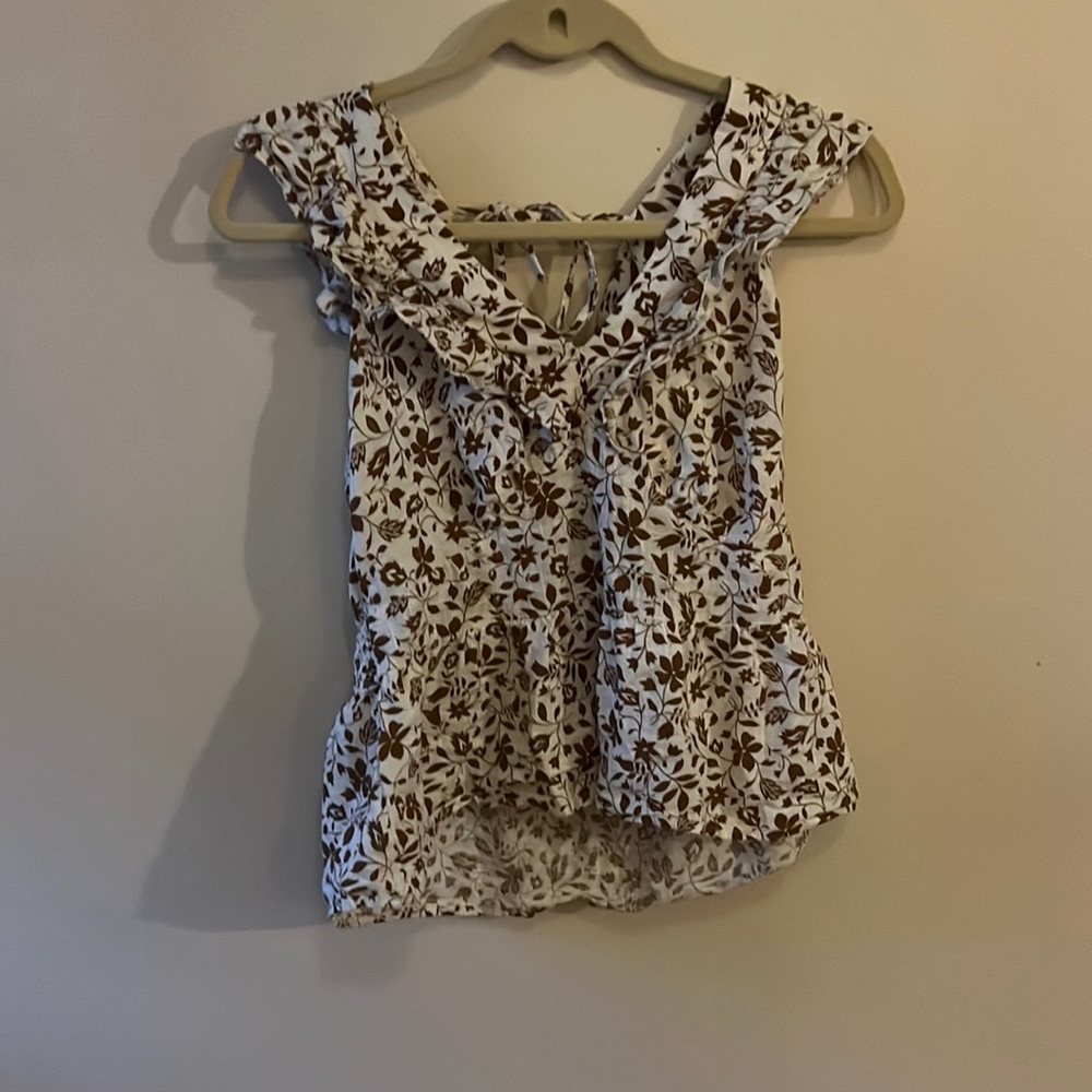 Woman’s patterned blouse